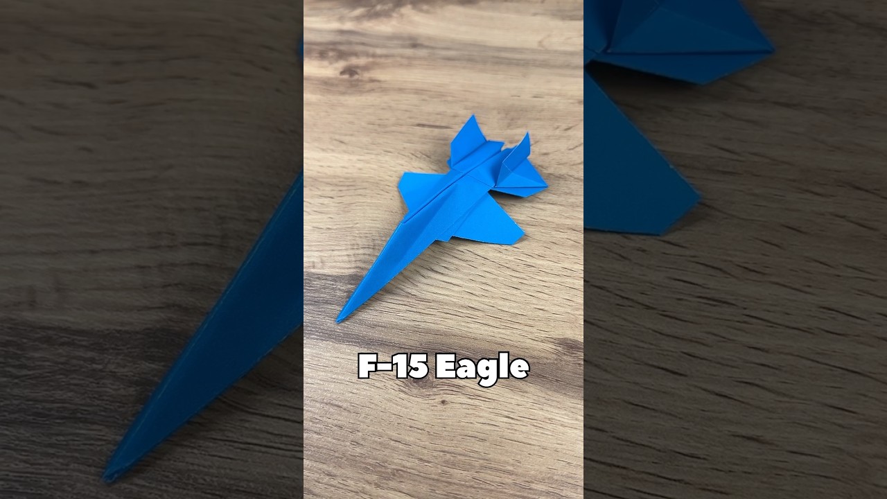 종이로 접는 F-15 전투기 모형