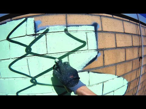 JUST ANOTHER THROW UP BOMBING - GRAFFITI Rooftop Daytime Action