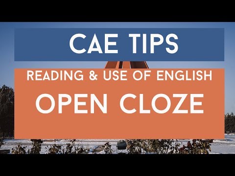 Prepare for Cambridge: Advanced - Open Cloze