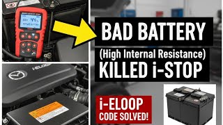 ​Mazda 6 i-Stop Fail: Why a Bad Battery Throws Code {P1794} (High Internal Resistance)