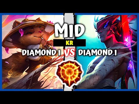 Korean Diamond Teemo Mid vs Yone Main - KR Rank S11