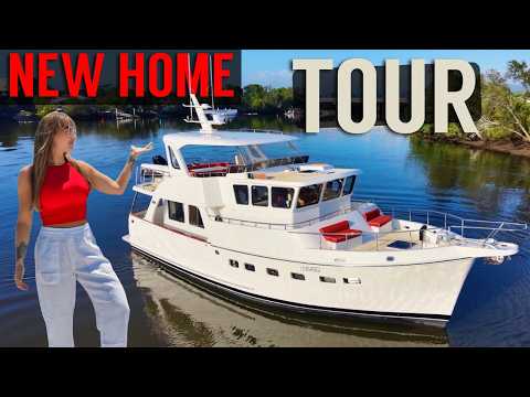Tour Our PACIFIC CROSSING New Home! | Selene Explorer Yacht | EP60