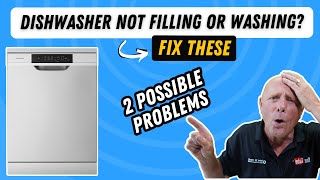 How to service dishwasher not filling with water or washing correctly, White Westinghouse Electrolux