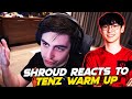 Shroud reacts to teNz warm up