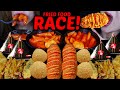 ASMR RACE FRIED FOOD FEAST SPICY TTEOKBOKKI MOCHI BALLS EATING 먹방