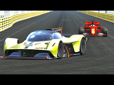 Aston Martin Valkyrie AMR Pro vs Ferrari F1 2019 - Macau GP
