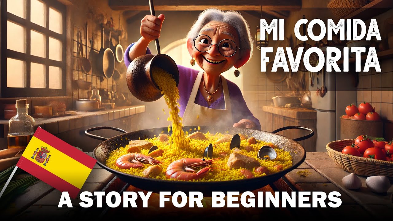 SPANISH Short STORY for beginners  - My favorite dish
