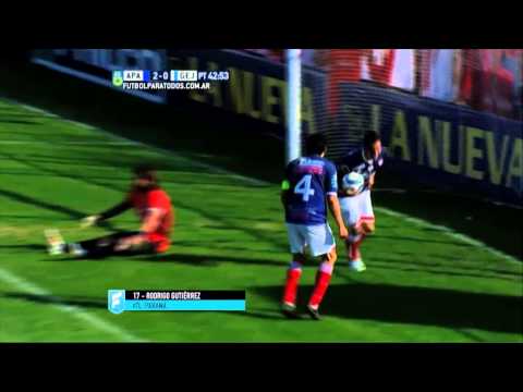 Gol de Gutiérrez. Atl. Paraná 2 - Gimnasia (J) 0. Fecha 27. Primera B Nacional 2015. FPT.
