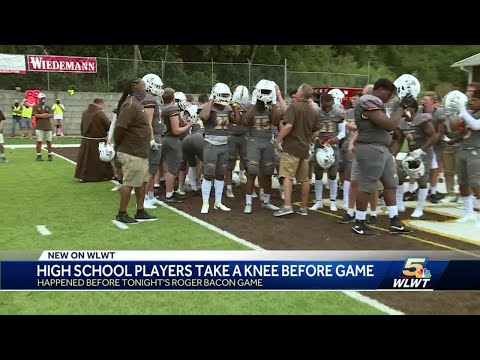 Local athletes take a knee under the Friday Night Lights for social justice
