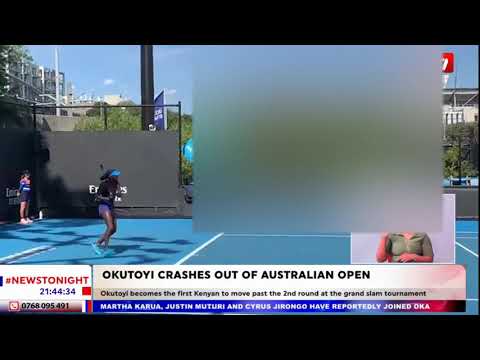 Angela Okutoyi crashed out of Australian Open