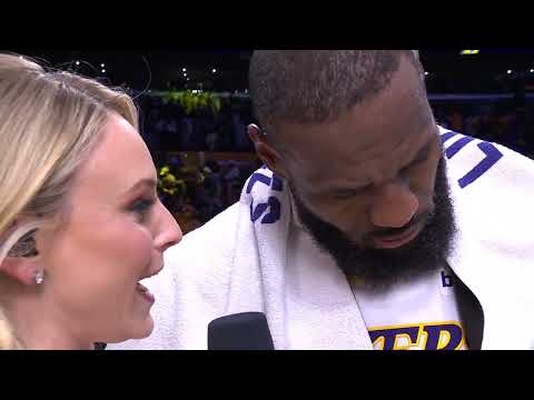 LeBron James escaping the sweep, Game 4 Postgame Interview 🎤