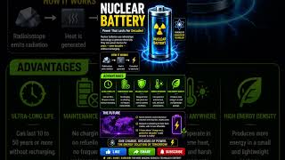 🌊 Nuclear Batteries: Life is More  than 50 Years! #Future Technology!