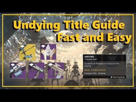 Destiny 2 Season of Undying: Undying Title Guide | Fast and Easy Title