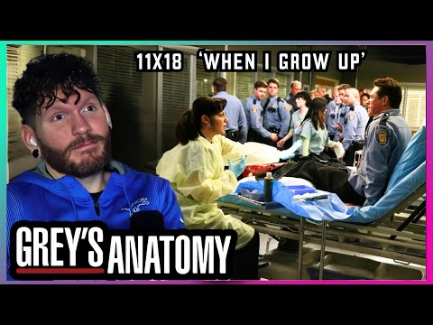 FIRST TIME WATCHING Grey's Anatomy REACTION 11x18 'When I Grow Up'