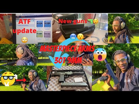 Unboxing and shooting my masterpiece arms mpa 30T 9mm pistol and update on ATF and folding stock...