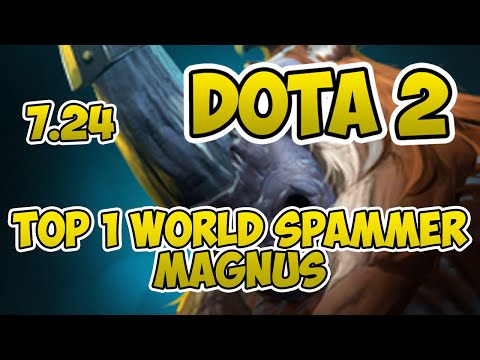 Top 1 World Magnus Spammer [2600+ Matches] [Dota 2] [7.24] [Classic Wizard] [Gameplay] [POV]