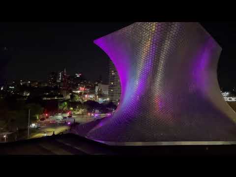 Museos Jumex y Soumaya desde la terraza de plaza Carso