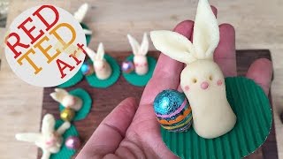 EASY Fondant Bunny DIY - great as a small gift or Bunny Cake Topper
