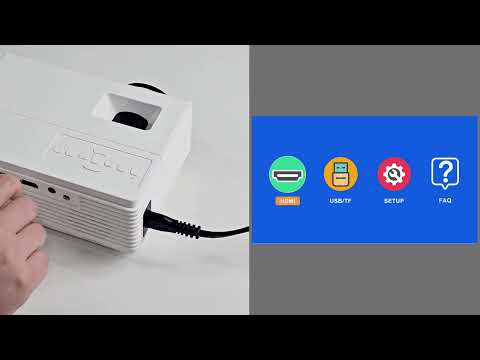 XuanPad Q8 Projector----iPhone----Apple Lightning to HDMI Adapter