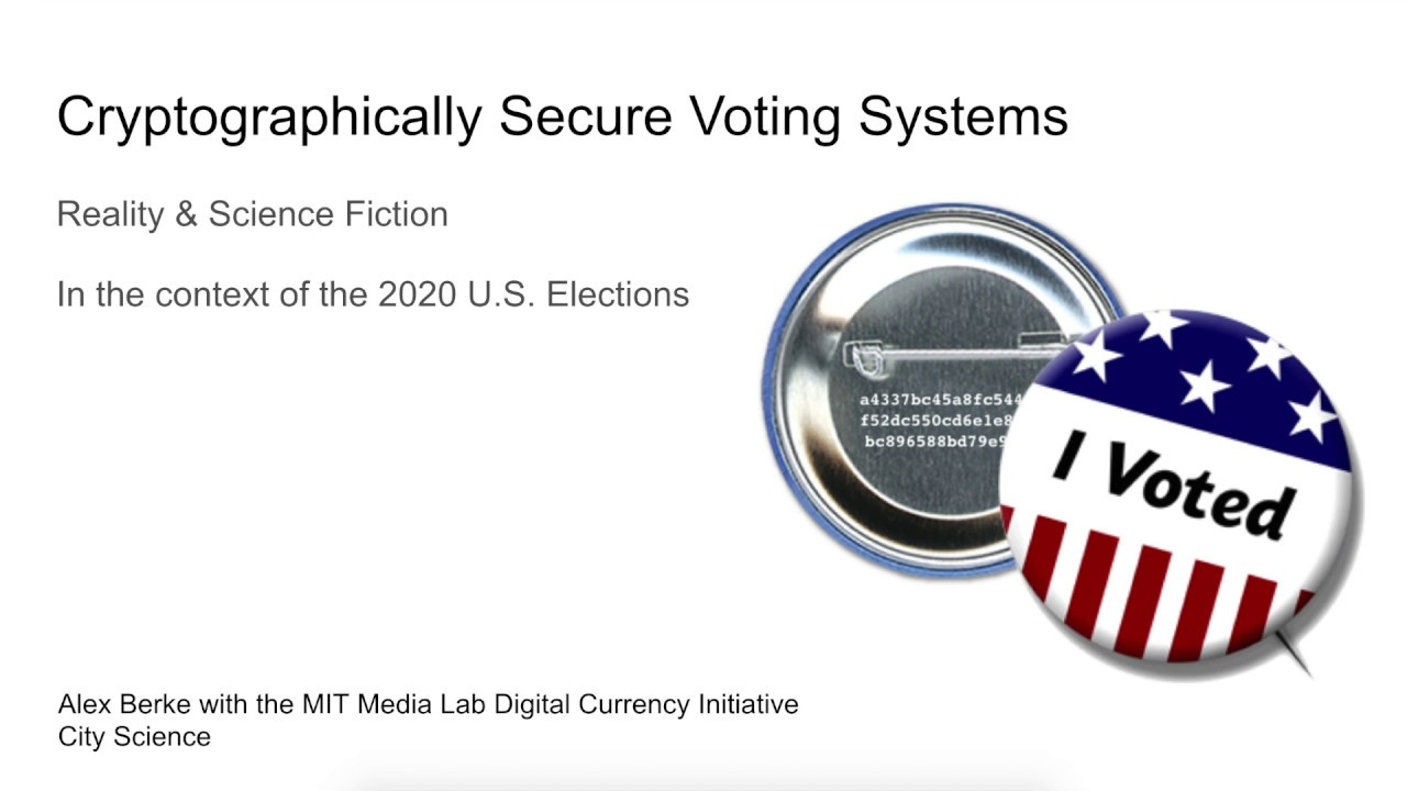 City Science Demo: Cryptographically Secure Voting Systems