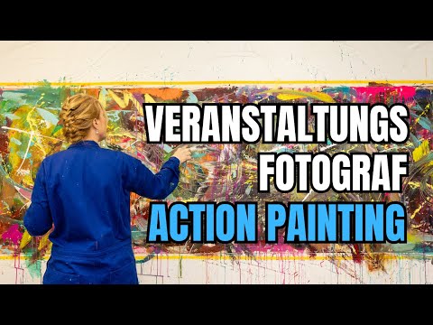 Veranstaltungsfotografie beim Action Painting