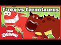 Carnotaurus The Meat Eating Bull T Rex VS Stegosaurus DebariTV