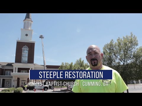 United Services Contracting - Church Steeple Restoration | 678-455-2401 | Commercial Painting