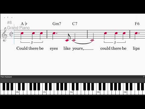 You Stepped Out Of A Dream by Nacio Herb Brown - Easy piano tutorials with leadsheet and chords