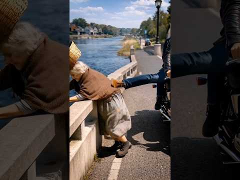 A Courageous Act on a Small-Town Bridge👉 🦸‍♀️🌉 #shorts