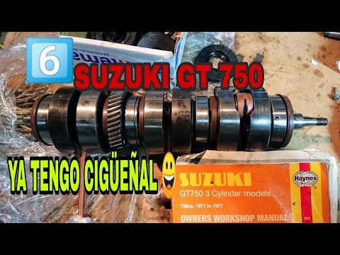 6️⃣CRANKSHAFT?!! CIGÜEÑAL SUZUKI GT 750 REPARADO como NEW🤣