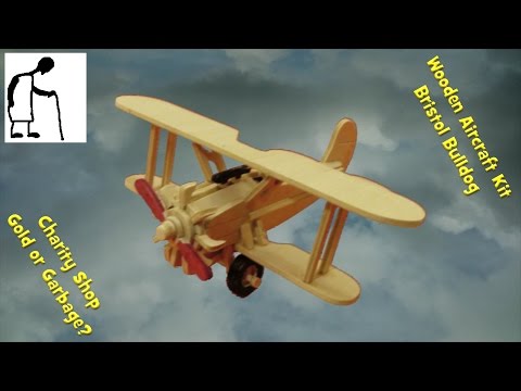 Charity Shop Gold or Garbage? Wooden Aircraft Kit Bristol Bulldog
