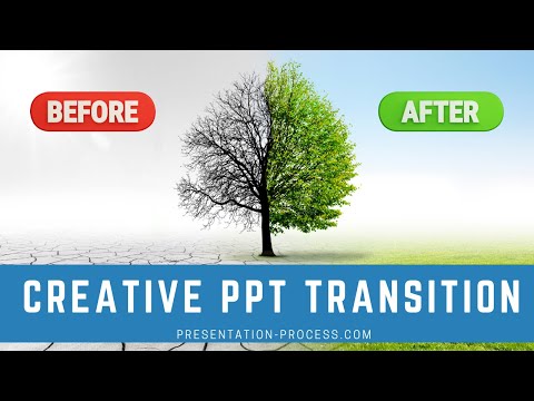 Beautiful PowerPoint Transition to show Before After Scenarios