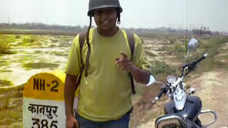 Agra Road Trip to Taj Mahal , Stop as MileStone Showing Agra Distance 98 KM #askdushyant