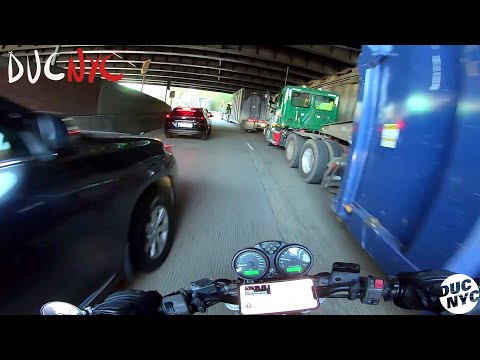 SPLITTING OUT OF NYC  - Brooklyn to Bronx to New Jersey Moto Journey v1737