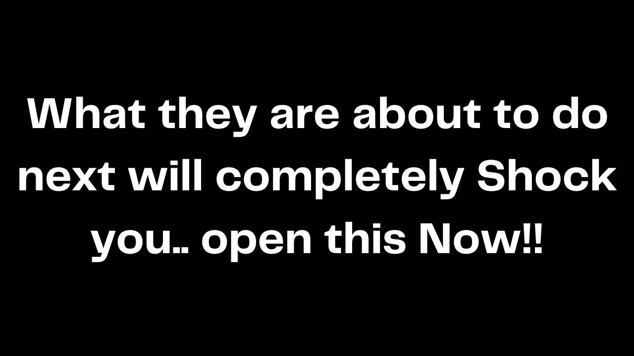 What they are about to do next will completely Shock you.. open this Now!!