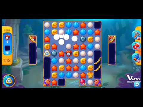 Fishdom. 9589 level no boosters and diamonds. 17 moves