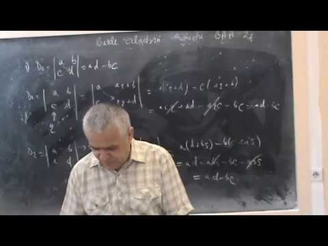 Lectia BAA 11 -   Determinantul de ordin II - Proprietati