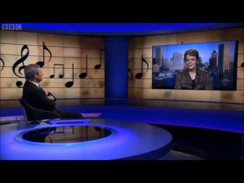 First woman to conduct Last Night of Proms. BBC Newsnight 18-04-2013