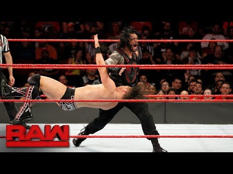 The Miz vs. Roman Reigns - Intercontinental Championship Match: Raw, Nov. 20, 2017 Video