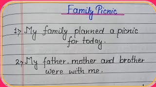10 lines essay on Family Picnic//English Essay//Family Picnic