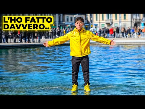 Cammino sull'ACQUA e la Gente IMPAZZISCE..