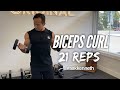 21 Reps Biceps Curl 廣東話旁白 | #AskKenneth
