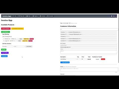 Landscaper Invoice App video thumbnail