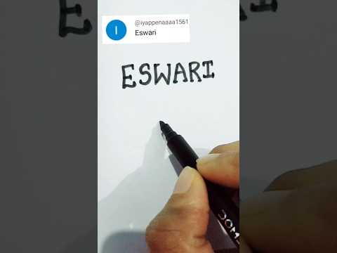 ESWARI❤️ Comment down your name for the next logo👍#youtubeshorts #logos #virals #trending #namelogos