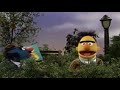 Sesame Street Bert Gets Chased By A Cow 60fps With Sound Effects