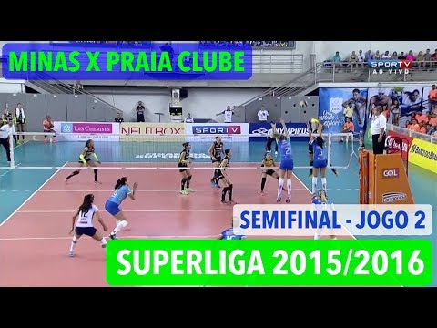 Minas x Praia Clube - Semifinal (JOGO 2) - Superliga Feminina de Vôlei 2015-2016