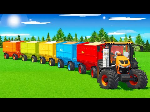 LOAD CORN, SEEDS, LIME, SOYBEANS, PARSNIP & TRANSPORT WITH KUBOTA TRACTOR - Farming Simulator 25