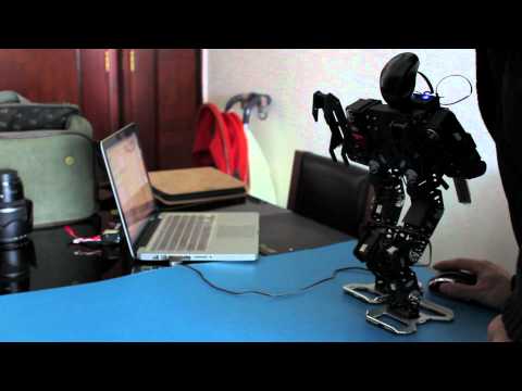 Robot Walking No Ankle Servos Robotis RX24