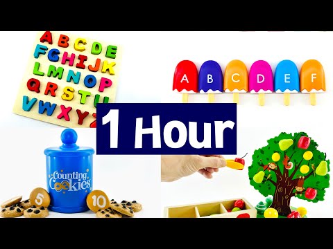 Kids Learn to COUNT & ABCs with this Best 1 HOUR Toy Learning Toddler Video! ABCDEFG #preschool