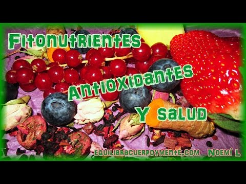 Fitonutrientes, antioxidantes, suplementos alimenticios y salud